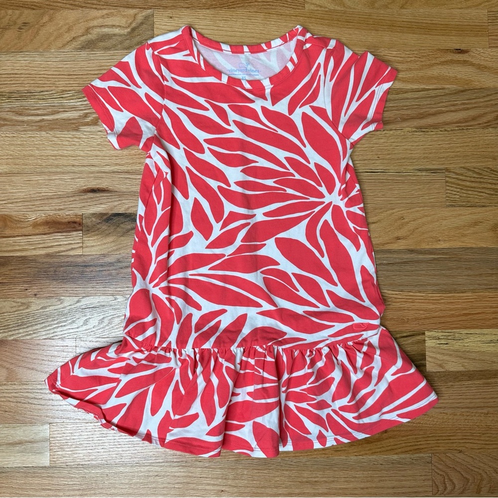 EUC VINEYARD VINES size XS Pink and White Sundress
